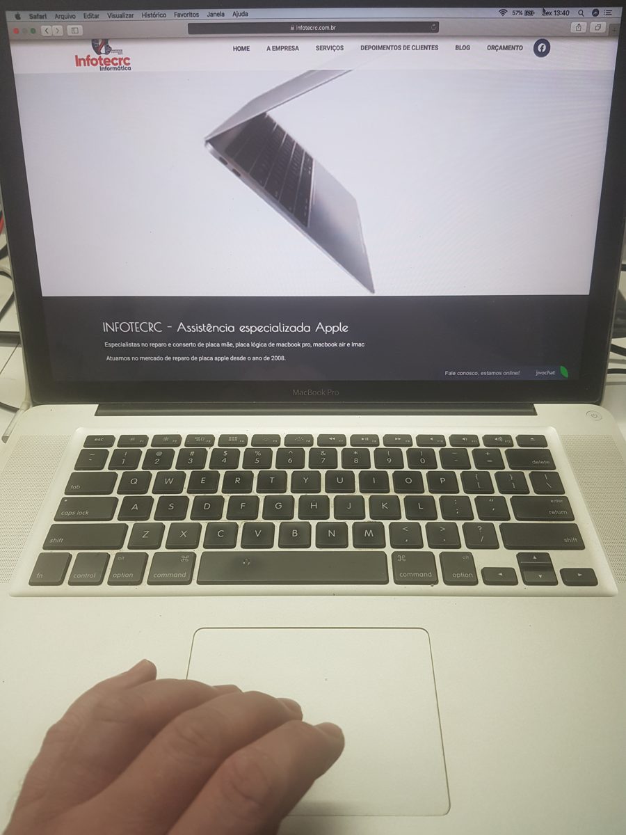 MacBook Pro A1286 - RESULTADO - caso real de reparo de placa lógica